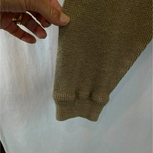 NaturaLife Men's 3-Button Long Sleeve Waffle Knit Collared Shirt Sz XL Outdoors - Picture 4 of 10